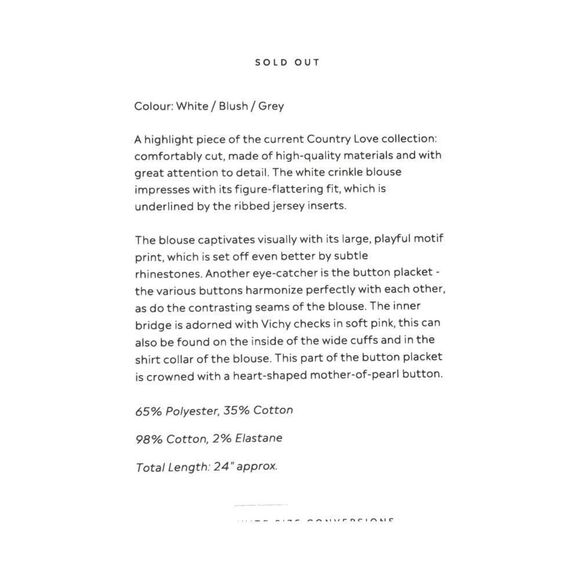 JUST WHITE BLOUSE. WHITE/BLUSH/GREY. - Picture 8 of 12